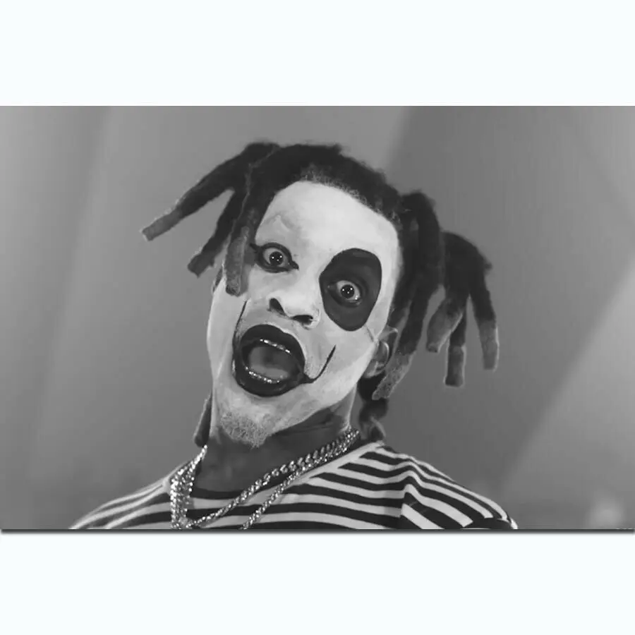 F011 Denzel Curry реперские кепки музыка певица звезда шелковая тканевый плакат Арт