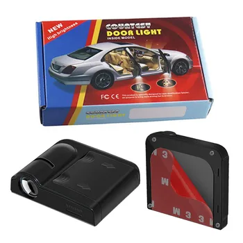 

2 Pack Wireless Car Door Side Sensor Welcome Light Projector Car Brand Logo LED Laser Light Car Styling Courtesy Lamp