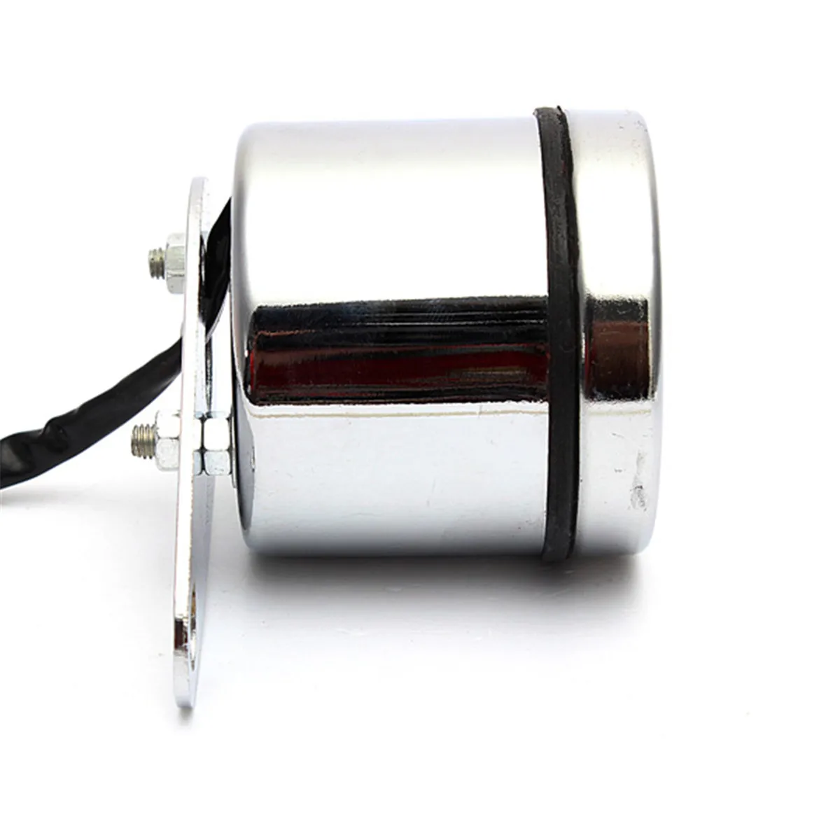 Silver Stainless Steel Motorcycle Red LED Light Digital Tachometer Tacho Speedometer Gauge Fit 1/2 cylinder for Honda/Kawasaki