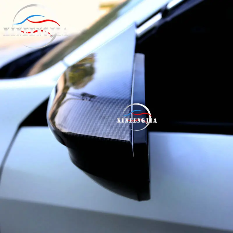 Для Honda Civic 16-19 2 шт углеродное волокно цвет боковое зеркало крыло зеркало крышка отделка