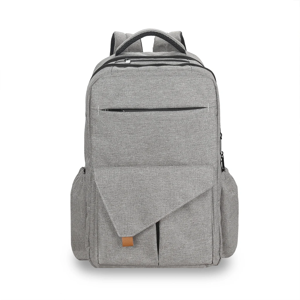 gray Рюкзак Mommy bag Большая сумка из узорчатой ткани Capacitybaby пеленки мешок водонепроницаемый подгузник рюкзак Универсальный спортивный рюкзак сумка для путешествий - Цвет: gray