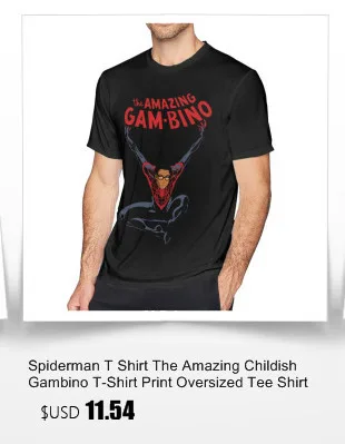 Детская футболка Gambino Детская футболка с логотипом Gambino Повседневная футболка с короткими рукавами Мужская футболка с графикой из 100 хлопка 4xl