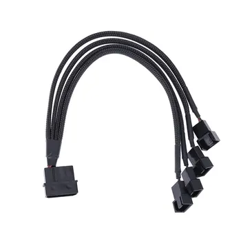 

Mainboard CPU 4 PIN Fan Extention Cables PWM 4P Adapter Cable Computer Case Mainboard 4 PIN Power Cables Connectors Fan Splitter