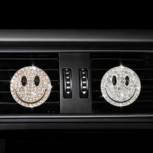 Автомобильный освежитель воздуха в виде улыбающегося лица, флакон духов, диффузор, автомобильный Кондиционер на выходе