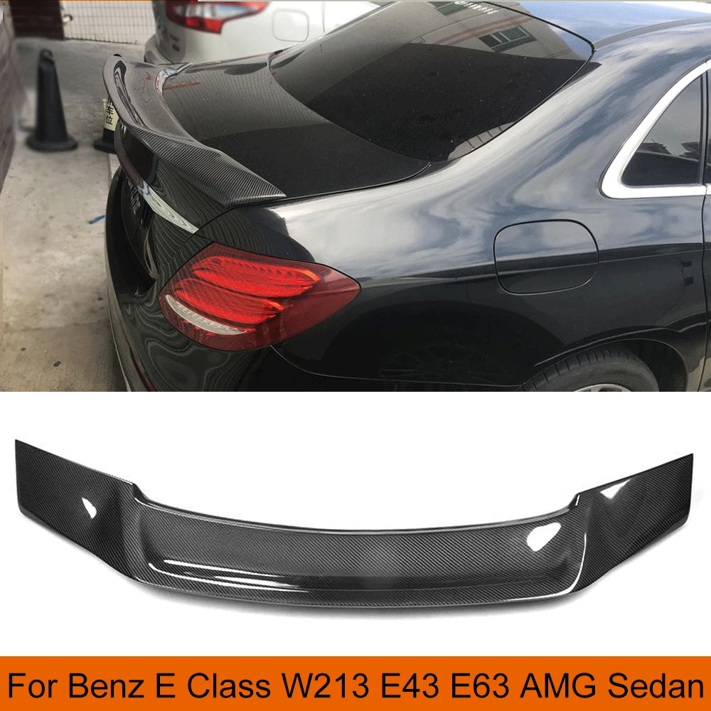 Задний спойлер для Mercedes-Benz E Class W213 E200 E400 E43 E63 AMG Седан 4 двери 2016 - 2019 крыло багажника