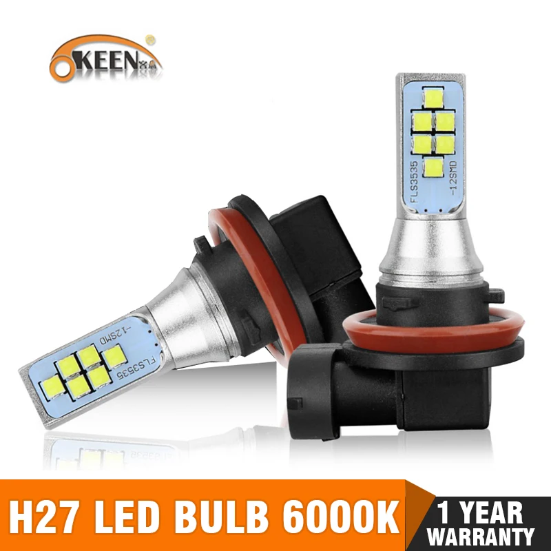 2 шт. H11 светодиодные лампы H8 9005 HB3 9006 HB4 H16 5202 PS X 24W Автомобильные противотуманные
