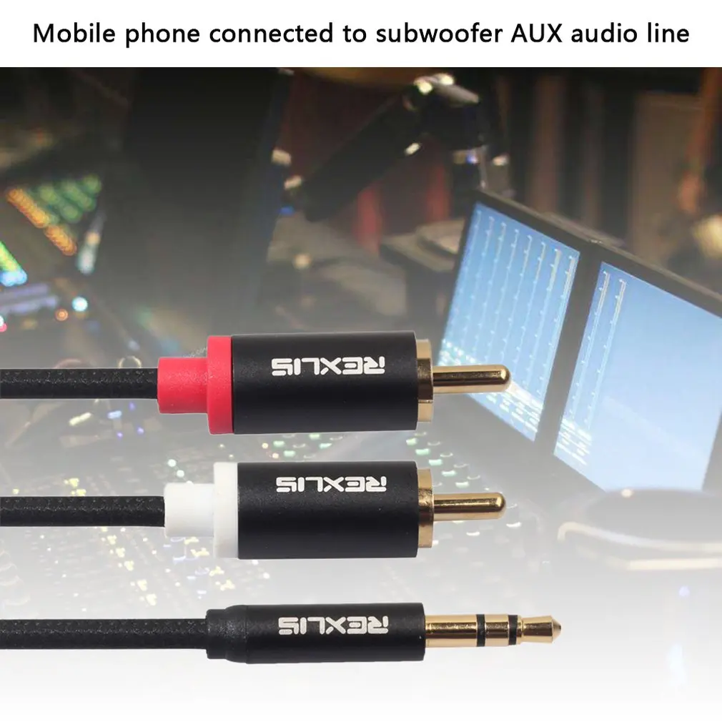 

Rca Cable Hifi Stereo 2Rca To 3.5Mm Audio Cable Aux Rca Jack Splitter For Amplifiers Audio Home Theater Cable Rca 0.5m-10m