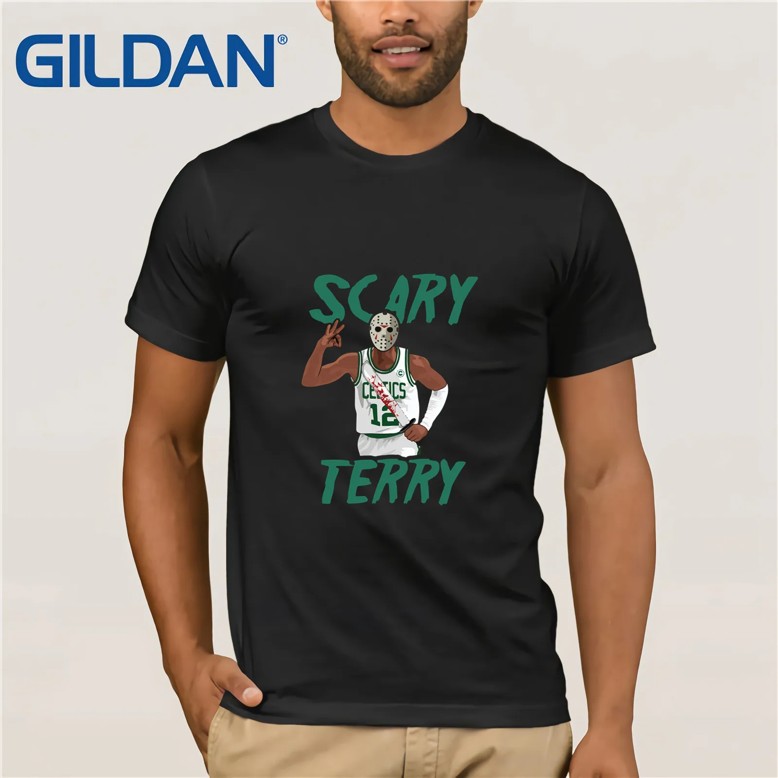 Страшная махровая Rozier Мужская черная футболка Boston Basketballer Celtics Fan ПОДАРОК новая
