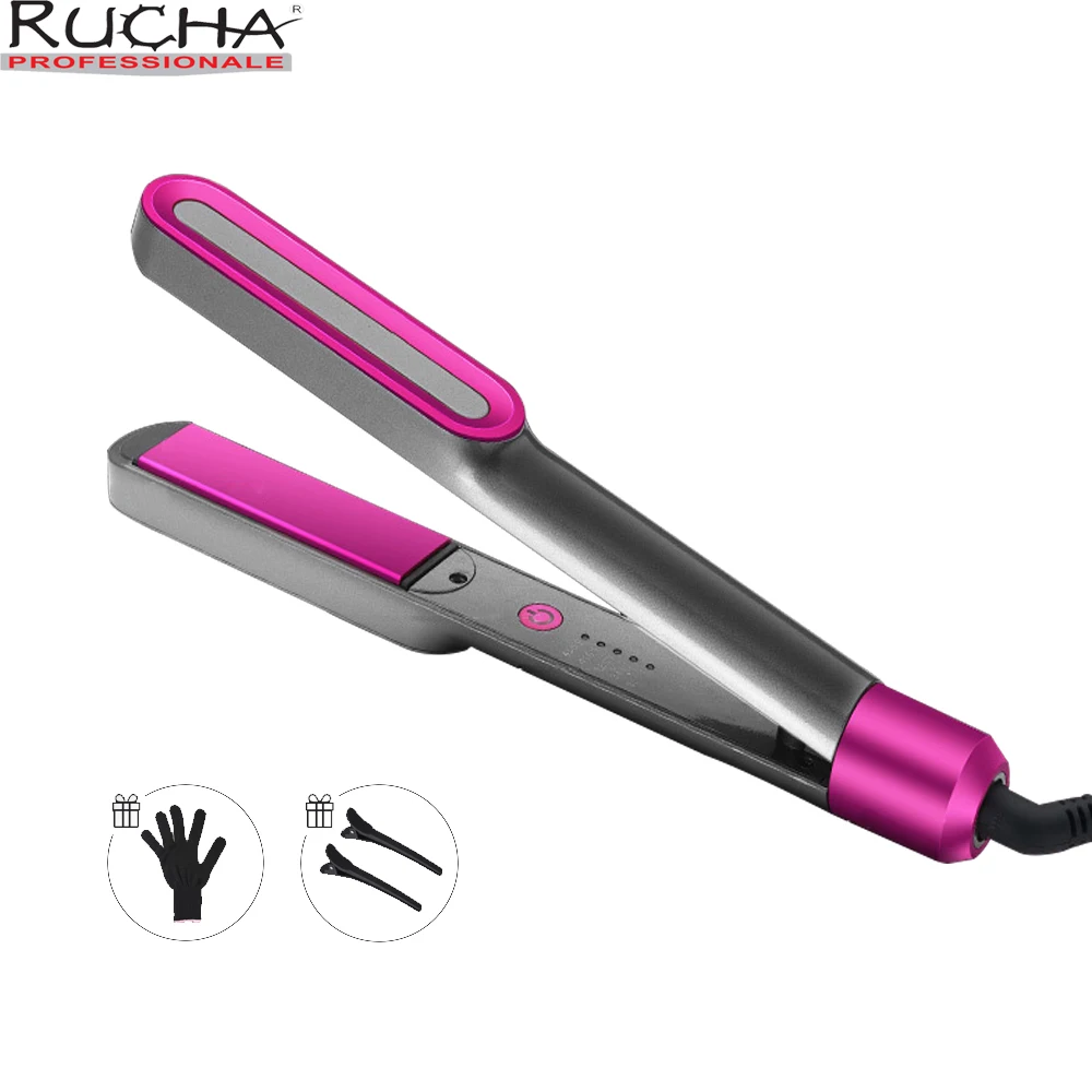 

Fast Hair Straightener Professional 3D Rotating PTC Iron&Curling Flat Iron Adjust the temperature Hair Curler Styling Tools
