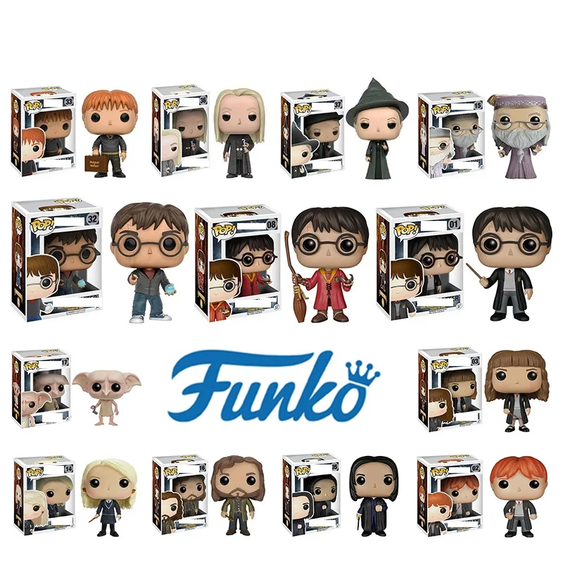Funko Pop harri potter Severus Snape Luna Добби Гермиона рубеус 10 см Виниловая модель игрушки на день рождения Рождественский подарок