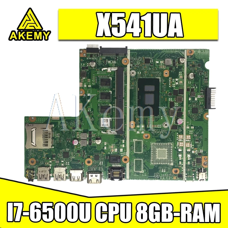 Laptop Moederbord Voor Asus X541U X541UVK X541UAK X541UA X541UV X541UJ Moederbord Testen Ok W/I7-6500U Cpu 8GB-RAM Laptop Moederbord Voor Asus X541U X541UVK X541UAK X541UA X541UV X541UJ Moederbord Testen Ok W/I7-6500U Cpu 8GB-RAM