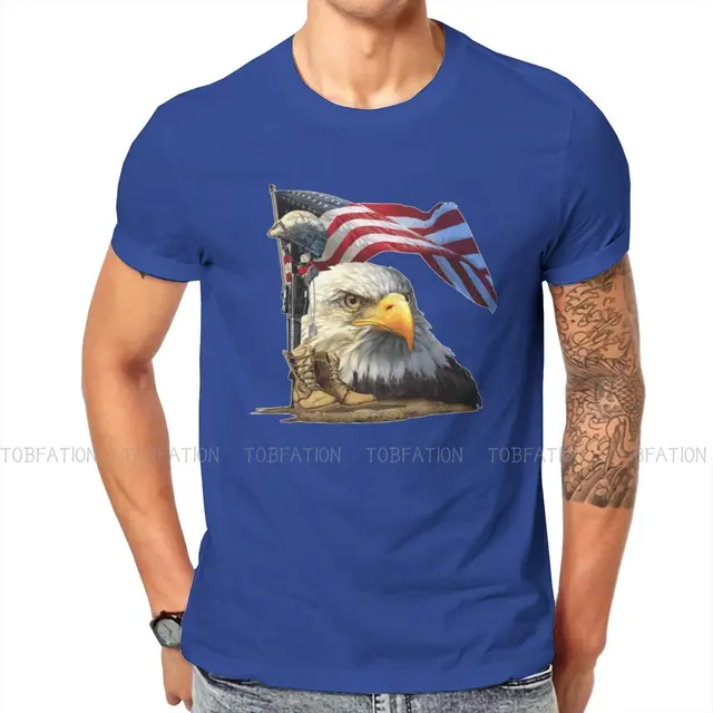 American Bald Eagle Flag Round Collar 