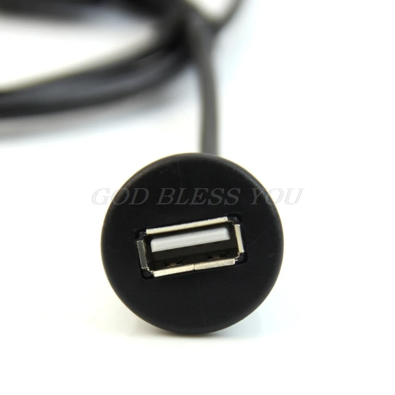 1 м Автомобильная приборная панель с креплением папа на гнездо USB 2,0 панель расширения кабеля