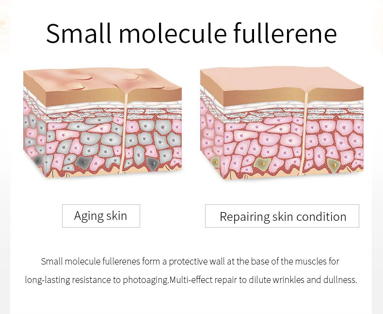 Fullerene repair эссенция против морщин Сыворотка 60 мл Сыворотка для отбеливания кожи сыворотка для лица лифтинг visage коллаген пор минимайзер