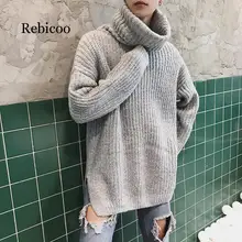 ##Special Price Hot Fashion High Neck Men's Thick Winter Sweater Hip Hop Men Turtleneck Sweater Casual Knit Pullover Men Loose Men Wool Sweaters ##Special Price Hot Fashion High Neck Men's Thick Winter Sweater Hip Hop Men Turtleneck Sweater Casual Knit Pullover Men Loose Men Wool Sweaters