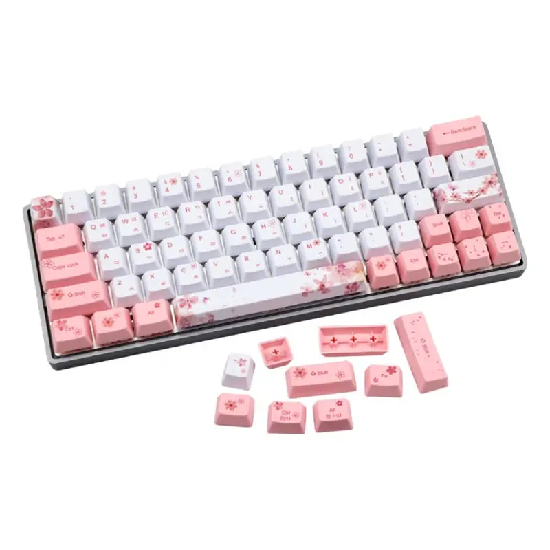 73 клавиши OEM PBT колпачки для клавиш полный комплект механическая клавиатура