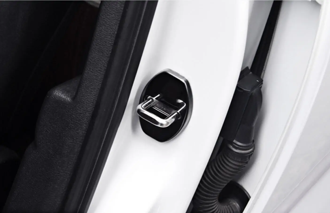 Крышка дверного замка автомобиля чехол для Volkswagen VW Touran T5 MK6 Passat B5 B6 B7 гольф для девочек 4, 5, 6, 7, поло Oem украшения авто аксессуары