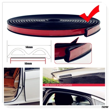

CAR Door Seal Strip B Type Rubber Sound Noise sealing for Kia Forte Ceed Stonic Stinger Rio Picanto Niro Soulster No3