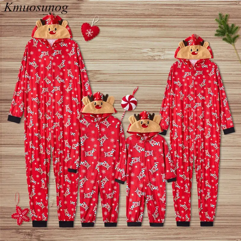 

2 PCS Christmas Family Matching Cotton Clothes Set 2019 New Mother Father Daughter Son Print Home Pajamas Clothing Suit C0573