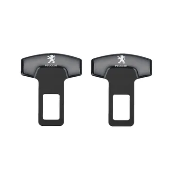 

2pcs Car Belt Buckles Car Seat Safty Belt Alarm Canceler Stopper for Peugeot 206 207 307 3008 2008 308 408 508 301 208