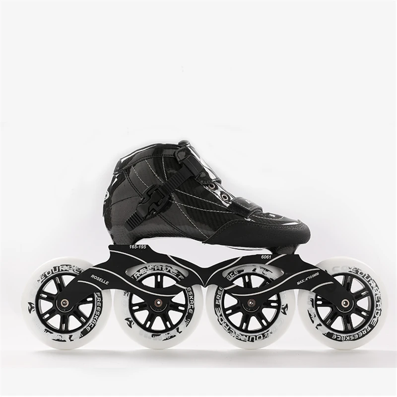 USマートCYLQ Carbon Fiber Inline Speed Skates, Professional 85a 4 Wheels