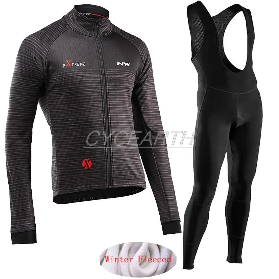 NW Pro Team Зимняя велосипедная одежда Northwave Ropa Ciclismo с длинным рукавом MTB велосипедная Теплая Флисовая Спортивная одежда для улицы