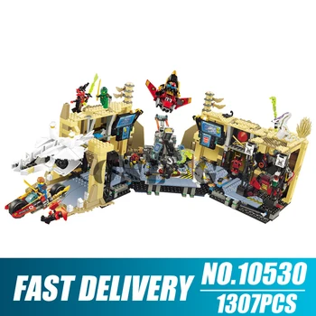 

Building blocks 10530 ninjago Series 70596 Bricks Samurai X Cave Chaos include figures toys for children