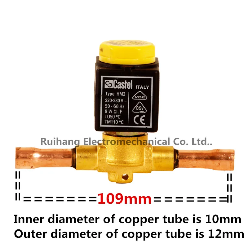 Catel тип сварки 1068/3 кондиционер морозильник Соленоидный клапан 1068/3A6 внутренний диаметр сварной трубы 10 мм