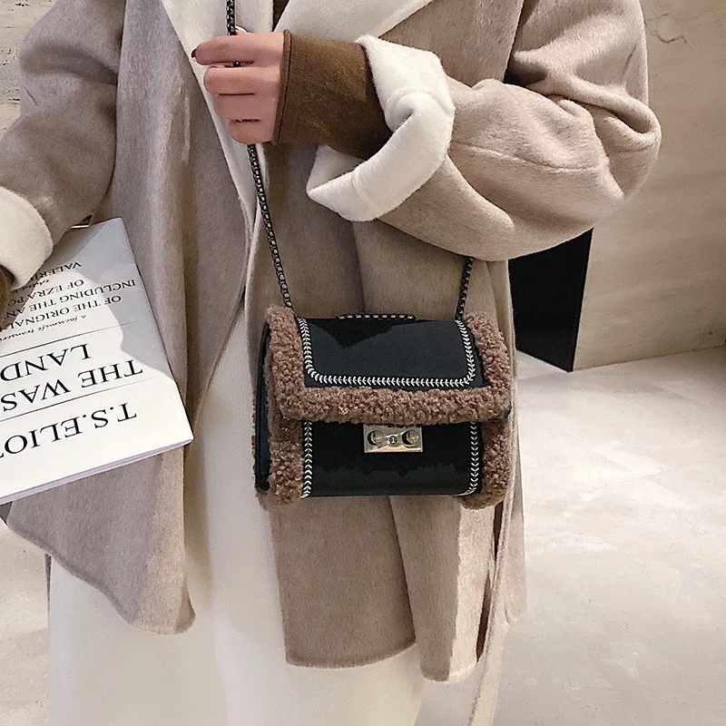 

Autumn And Winter Dull Polish Small Bag Women's 2019 New Style Fashion Korean-style Versatile Shoulder Bag INS Fashion Chain Squ