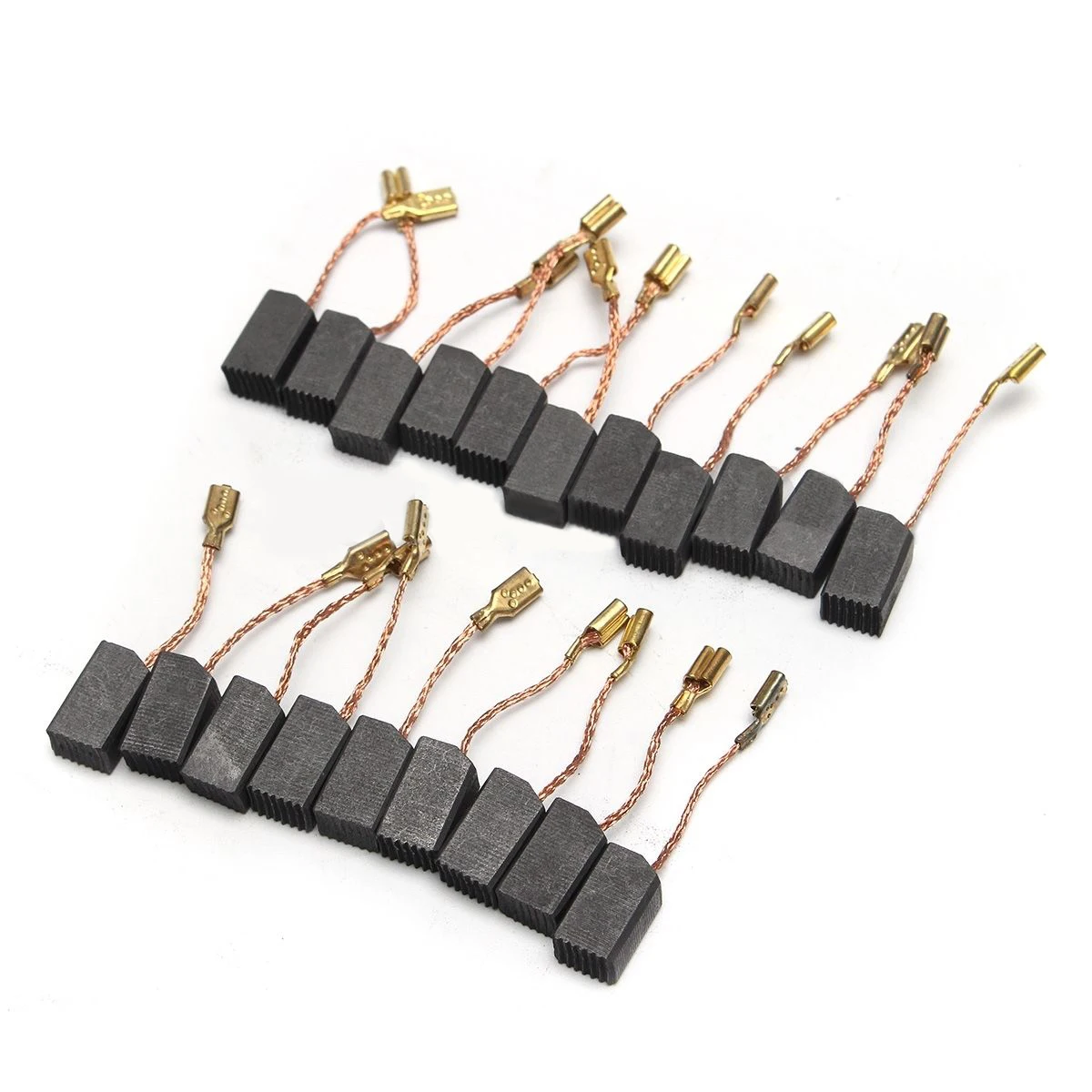 20pcs Durable Corrosion Resistant Mayitr Motor Carbon Brushes Set 6mm*8mm*14mm For 100mm Angle Grinder Electric Hammer Drill