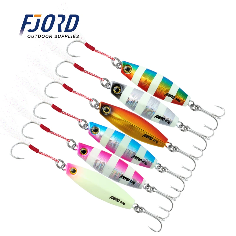 FJORD Metal Jig 30g 40g 60g Fishing Shore Lead Sinking Bait Triple