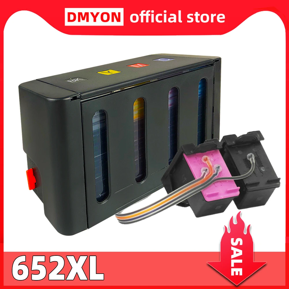 DMYON sistema de suministro de tinta continua, Compatible con impresora HP  652 Deskjet 2675, 2676, 2677, 2678, 5075, 5076, 5078, 5085, 5088, 5275,  5276|Sistema de suministro continuo de tinta| - AliExpress
