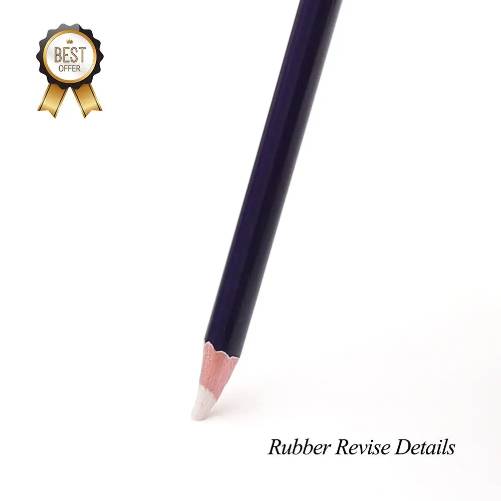 Eraser Pencil Pen Style Rubber Revise Details Highlight Modeling For Manga Design Drawing Art Supplies Set of 6 eraser pencil