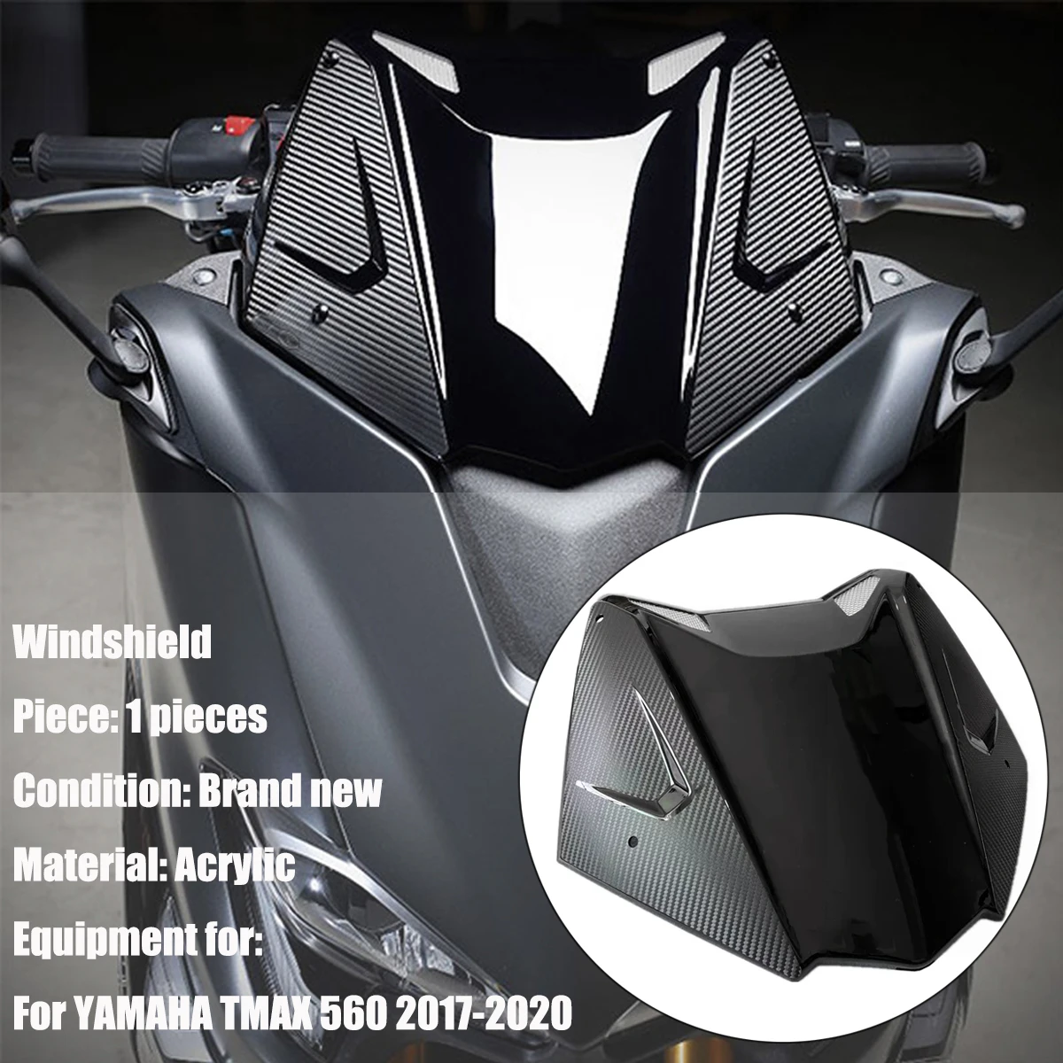 Mtkracing For Yamaha Tmax 530 Tmax 560 Tmax530 T-max 560 T-max530  Motorcycle Front Screen Windshield Fairing Breeze 2017-2020 - Windscreens \u0026  Wind Deflectors - AliExpress