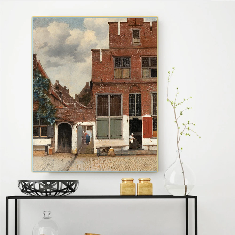 Citon johудобный Vermeer 》 вид домов в делфуте маленькая улица около 1660 картина маслом