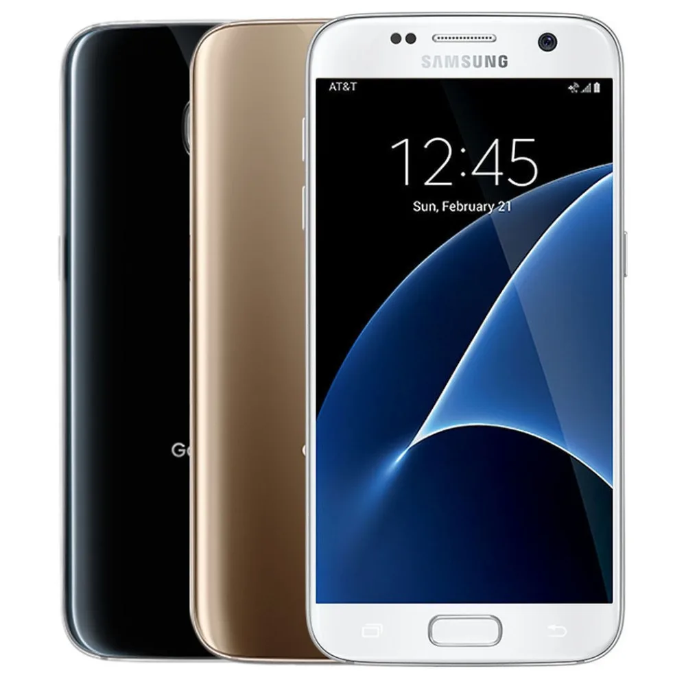 Samsung Galaxy S7 G930A G930P G930T G930V разблокированный Android мобильный телефон четырехъядерный 5," 12 МП 4 Гб и 32 Гб одна SIM
