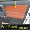 For Toyota RAV4 2006 2007 2008 200910 2011 2012 Microfiber Door Panel Armrest Leather Cover Protective car accessories interior ► Photo 2/6
