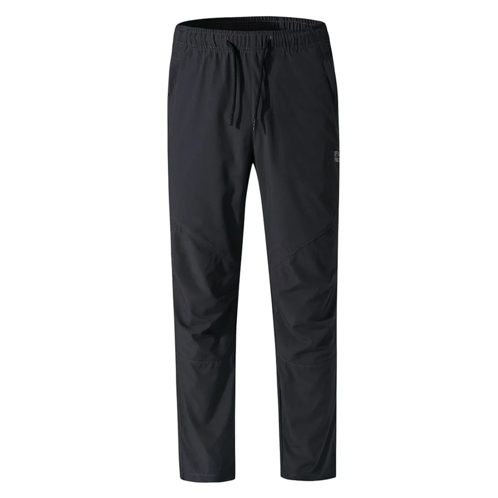 Womail мужские брюки осенние непромокаемые женские мужские водонепроницаемые ветрозащитные штаны с эластичной резинкой на талии Штаны для защиты от дождя для велоспорта кемпинга пешего туризма плюс P108 - Color: GY