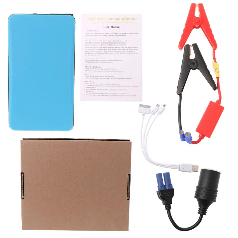 

20000mAh USB 12V Multi-Function Car Jump Starter Portable Power Bank Emergency Charger Booster Battery Starting Device