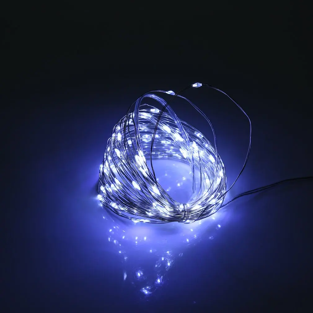 

Led Light String Four Lines Remote Control 10M 100Led Copper Wire Lamp Rgb Decoration For Christmas Wedding Holiday