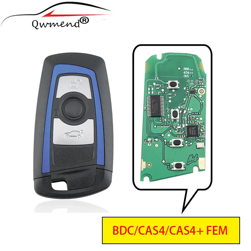 

3 кнопки для ключа BMW BDC/CAS4/CAS4 + FEM Автомобильный Дистанционный ключ для BMW X5 X6 F20 F21 F46 5 Series Автомобильный ключ 315/433/868 МГц