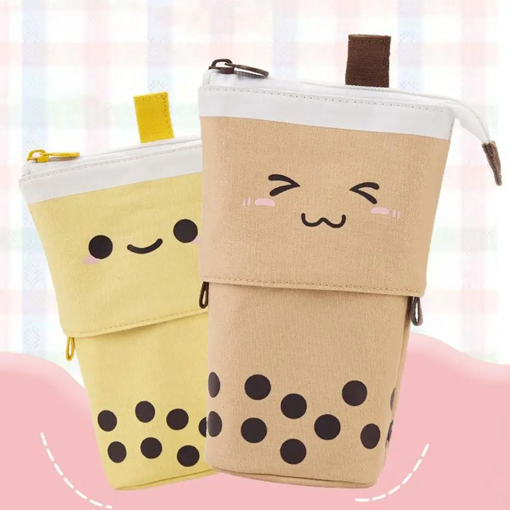 Simpatico astuccio telescopico astuccio a forma di tè Boba astuccio per  penne Kawaii astuccio per cancelleria borsa grande per cancelleria  portapenne carino