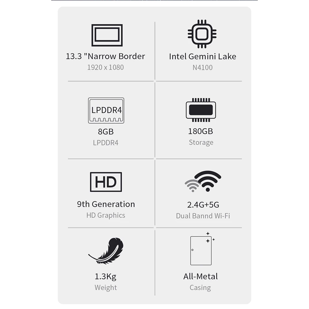 Jumper EZbook X3 PRO notebook thin Metal body IPS display Laptop Backlit keyboard Intel Gemini Lake
