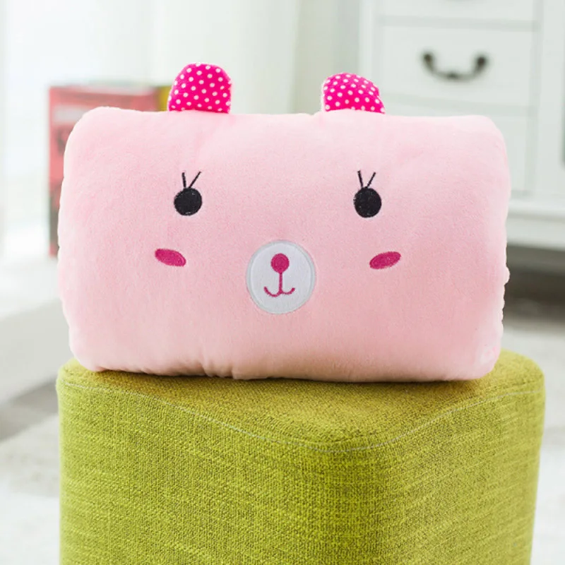 Милые Мультяшные животные плюшевые поясные подушки автомобильное сиденье шеи