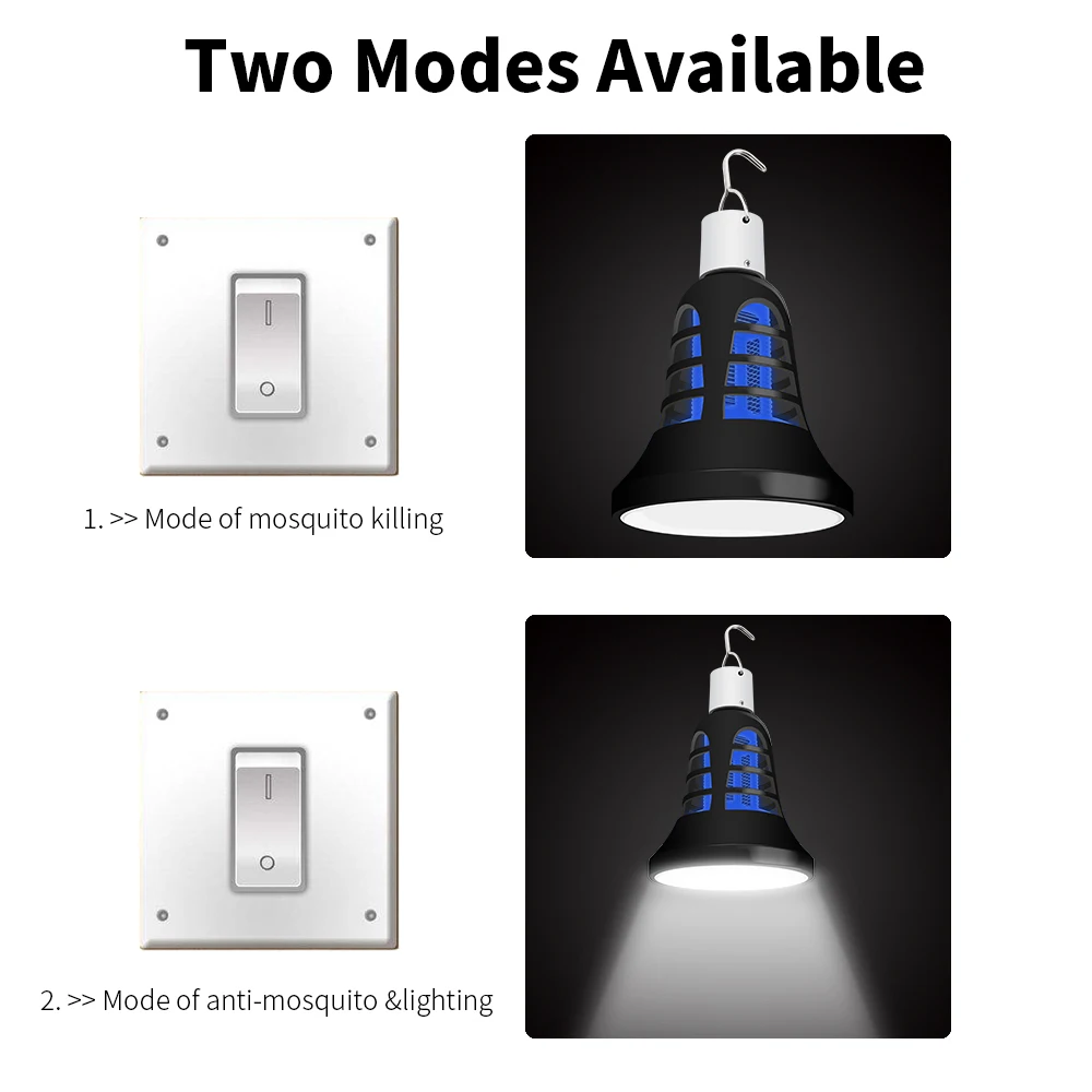 Lamparas 220V E27 с usb-портом, Светодиодная лампа 5V электрическая лампа-ловушка для насекомых от комаров