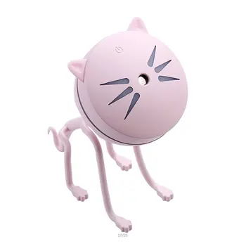 

Carton Cat Humidifier Diffuser 5V USB LED Mist Make Essential Oil Diffuser Ultrasonic For Home