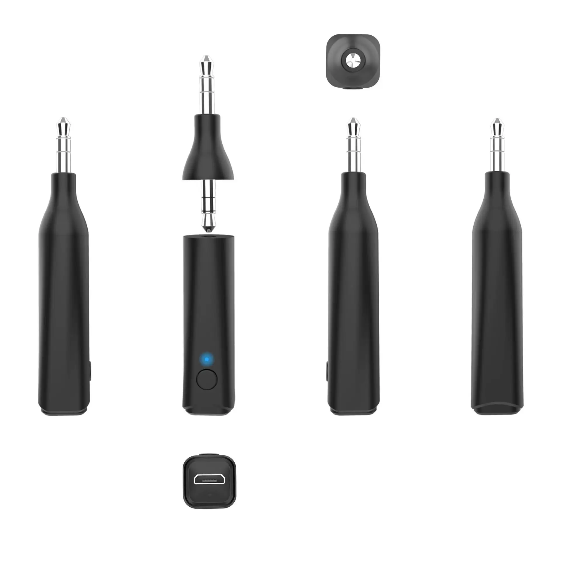Bluetooth 5,0 приемник автомобильный комплект стерео музыка 3,5 мм AUX Jack Hifi аудио беспроводной громкой связи адаптер для наушников динамик с микрофоном