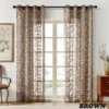 Topfinel Tulle Geometric Sheer Curtain Panels for Living Room Bedroom For The Kitchen Tulle For Window Jacquard Curtains Decor. ► Photo 2/6