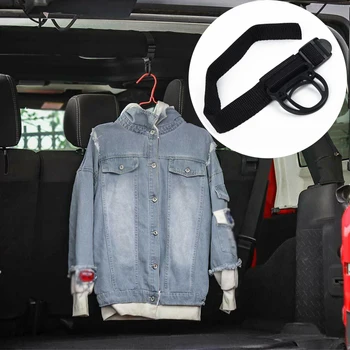 

Decoration Portable 1Pcs Interior Black Clothes Hook Roll Bar For Jeep Wrangler JK JL Unlimited Accessories Practical