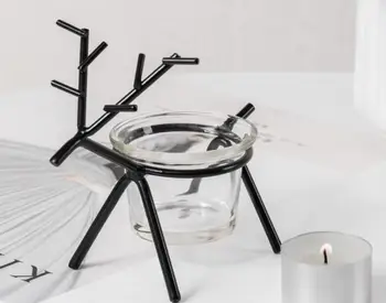 

Deer Tealight Candle Holders Metal Best for Christmas Holiday christmas table decorations